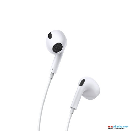 Baseus Encok 3.5mm lateral in-ear Wired Earphone H17 White